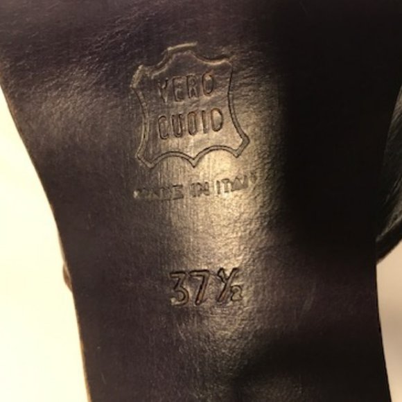 Work in Progress Genuine Leather Ankle Strap Heel - Picture 3 of 5